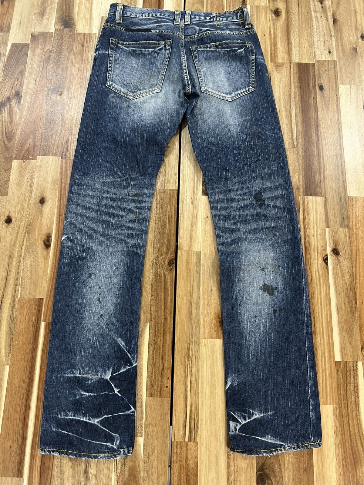 Issey Miyake Tete Homme Plag Plag Patchwork Selvedge Jeans Denim Size US 30 / EU 46 - 4 Thumbnail