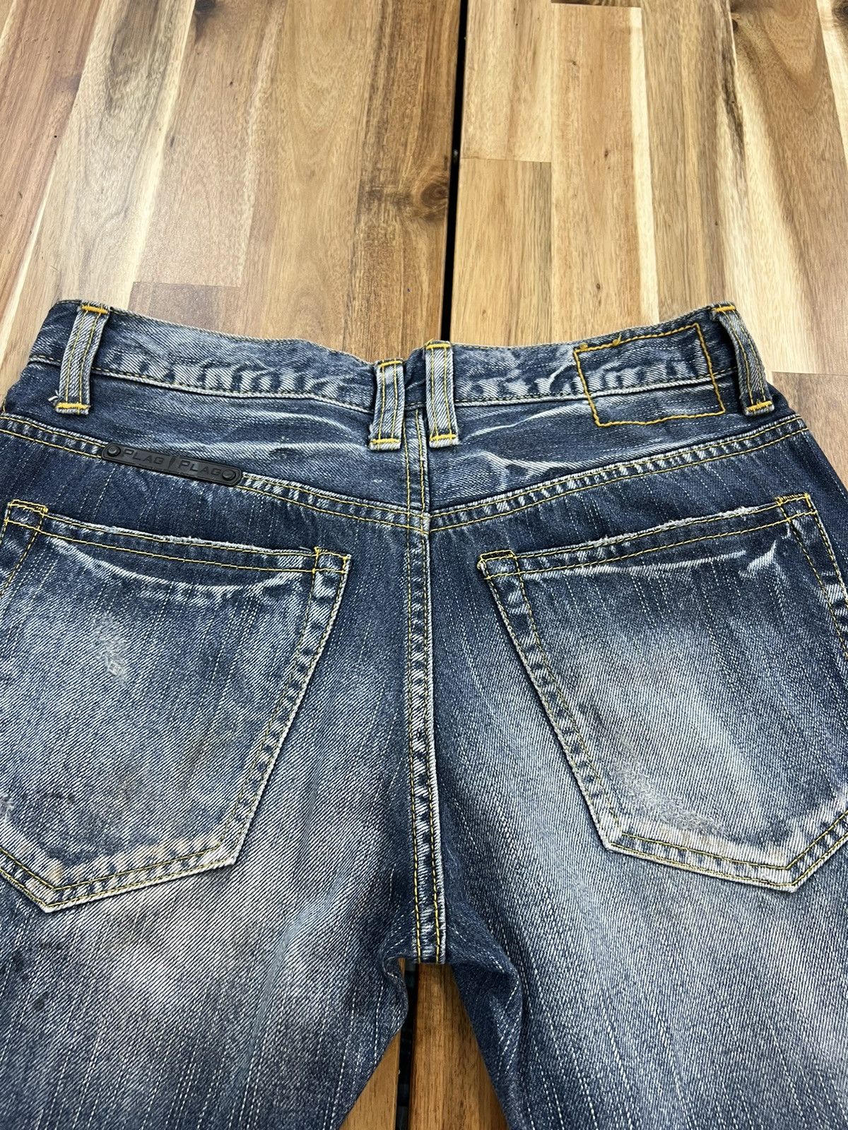 Issey Miyake Tete Homme Plag Plag Patchwork Selvedge Jeans Denim Size US 30 / EU 46 - 12 Thumbnail