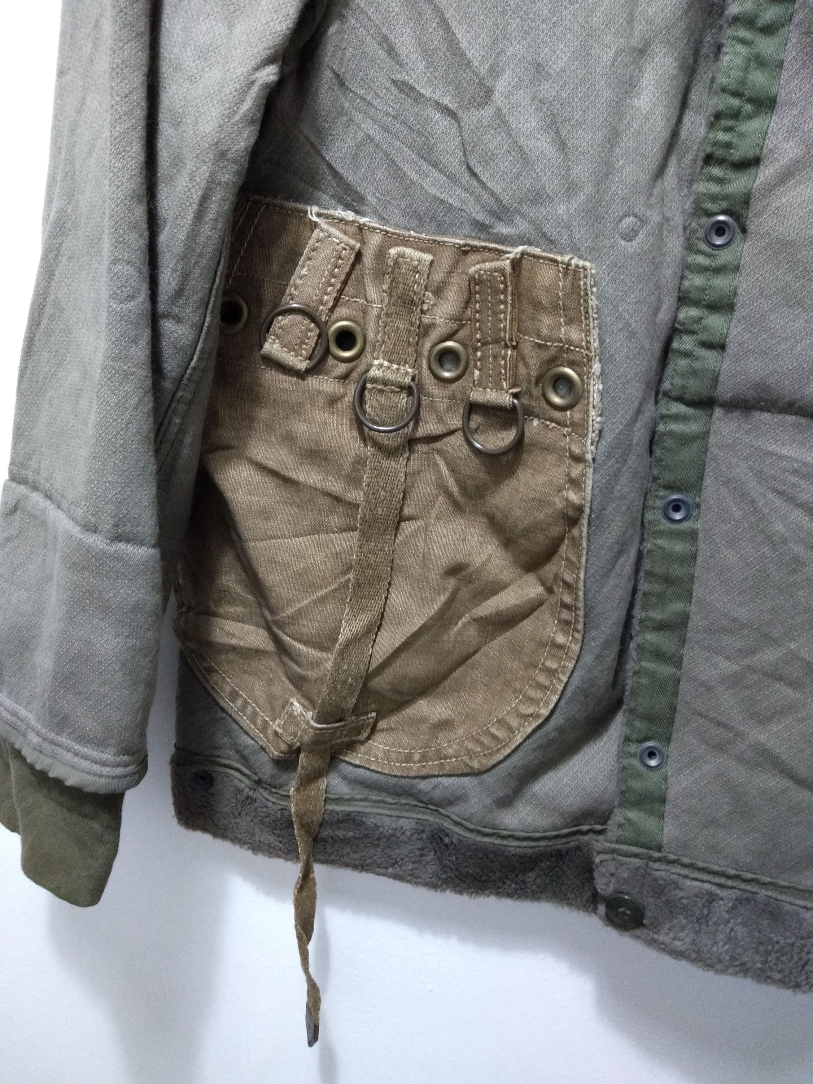 Japanese Brand Vintage atmosphere hooded army green Size US M / EU 48-50 / 2 - 7 Thumbnail