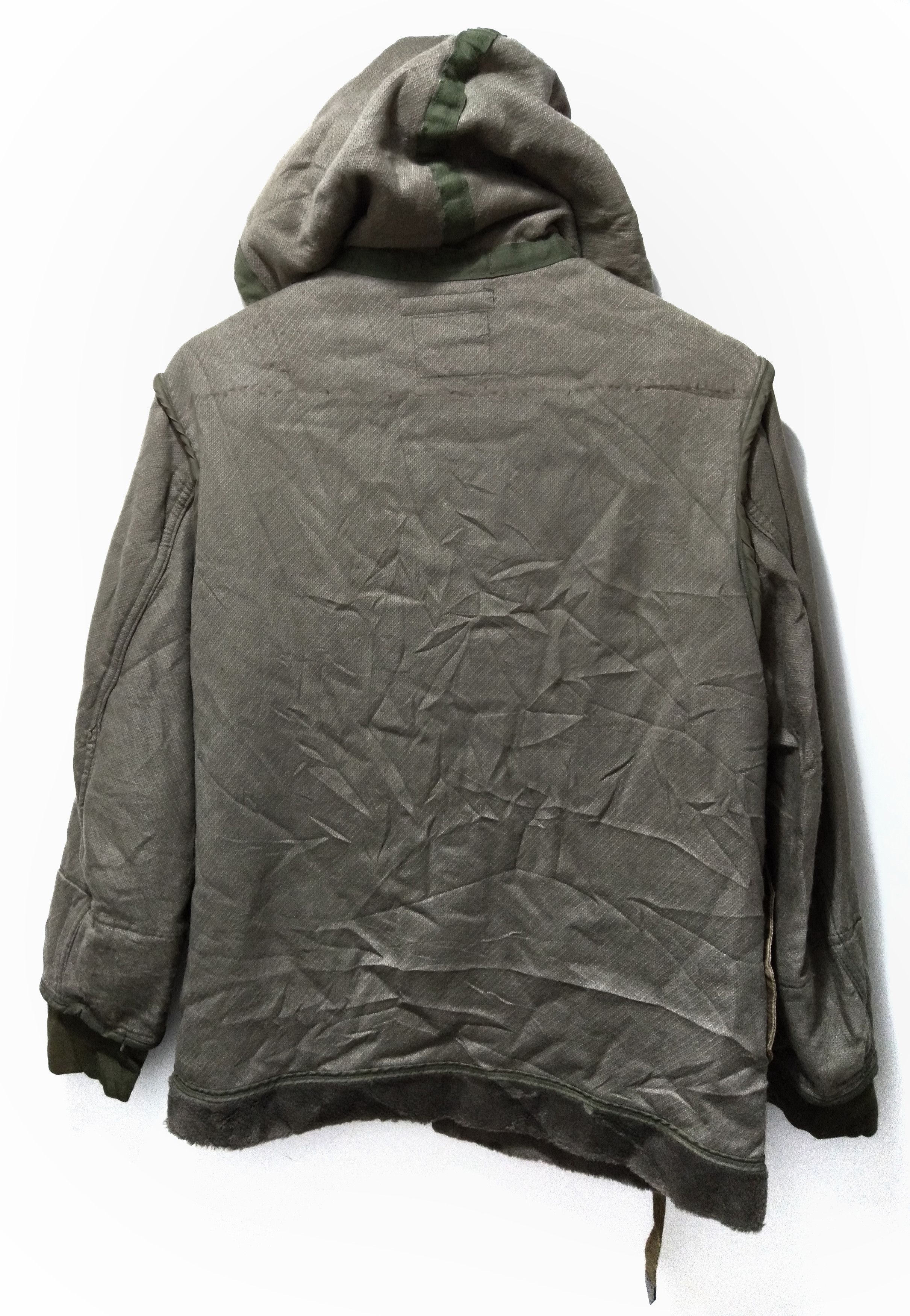 Japanese Brand Vintage atmosphere hooded army green Size US M / EU 48-50 / 2 - 2 Thumbnail
