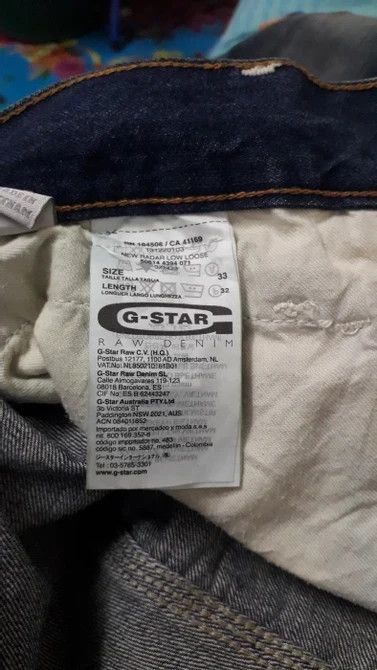G-Star G STAR RAW DENIM JEANS Size US 33 - 4 Thumbnail