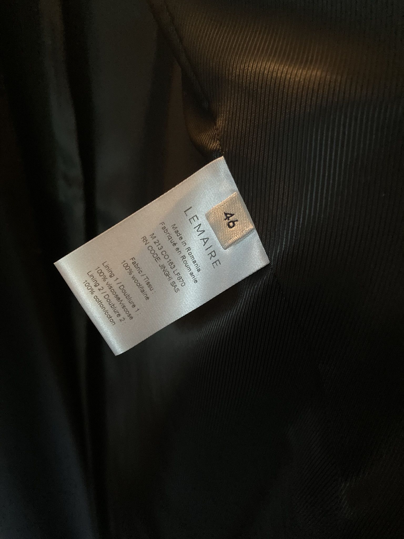 Lemaire LEMAIRE Single-breasted wool-twill overcoat Size US S / EU 44-46 / 1 - 5 Thumbnail