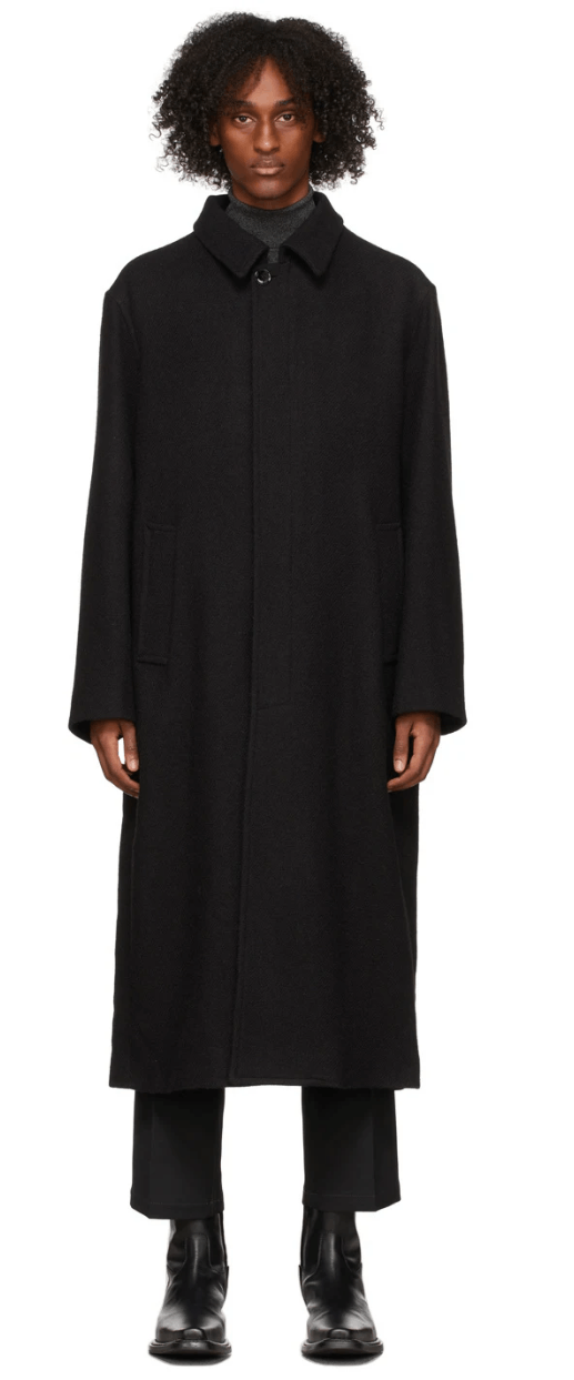 Lemaire LEMAIRE Single-breasted wool-twill overcoat Size US S / EU 44-46 / 1 - 1 Thumbnail