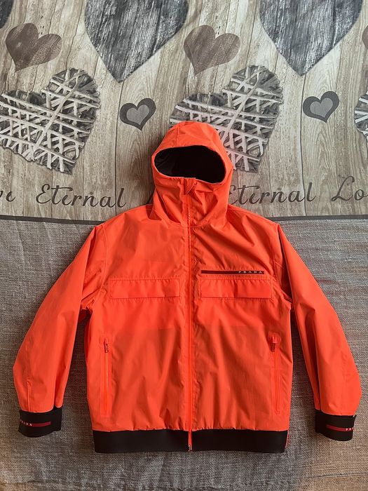 Prada linea 2024 rossa jacket orange