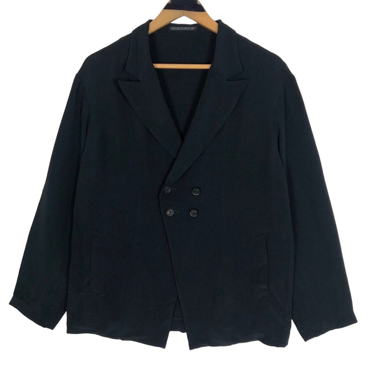 Yohji Yamamoto Yohji Yamamoto Femme Rayon Single Breasted Light jacket Size S / US 4 / IT 40 - 1 Thumbnail