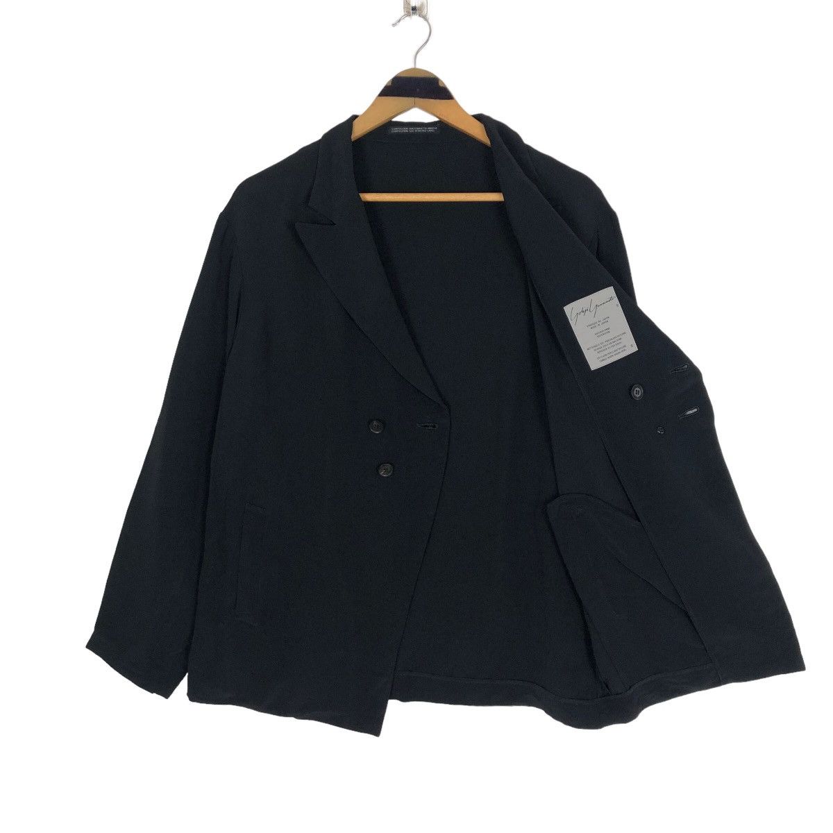 Yohji Yamamoto Yohji Yamamoto Femme Rayon Single Breasted Light jacket Size S / US 4 / IT 40 - 2 Thumbnail