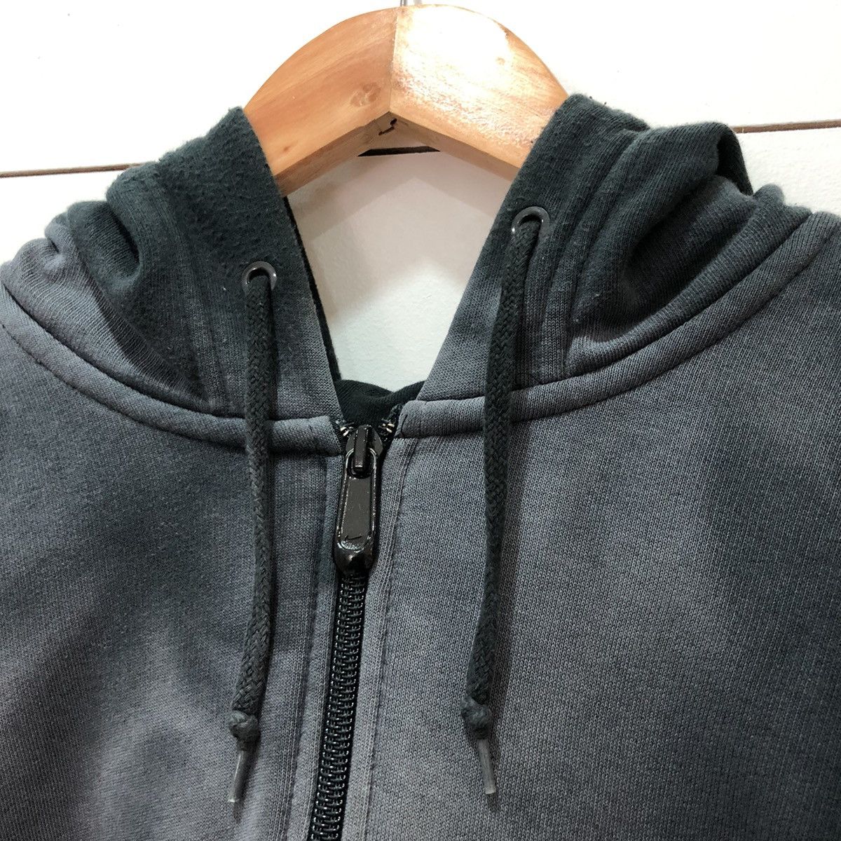 Japanese Brand × Nike Nike Swoosh Faded Half Zipper Hoodie Size US L / EU 52-54 / 3 - 6 Thumbnail