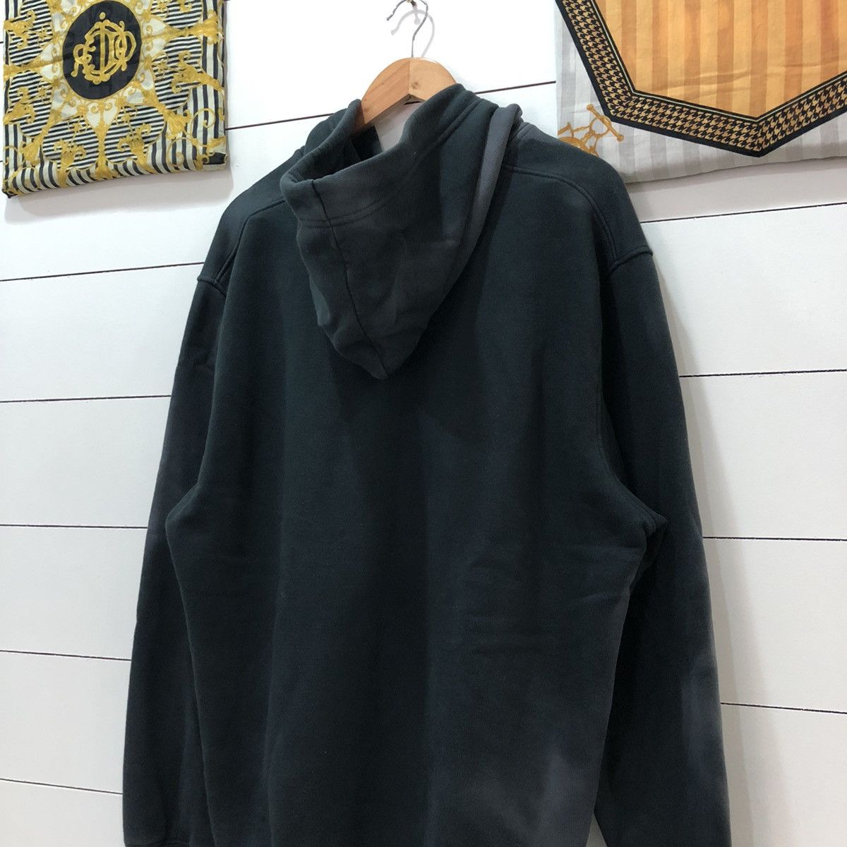 Japanese Brand × Nike Nike Swoosh Faded Half Zipper Hoodie Size US L / EU 52-54 / 3 - 9 Thumbnail