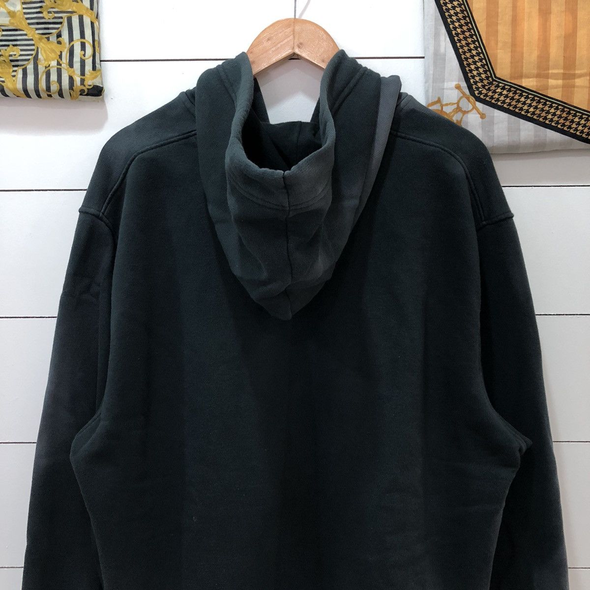 Japanese Brand × Nike Nike Swoosh Faded Half Zipper Hoodie Size US L / EU 52-54 / 3 - 10 Thumbnail