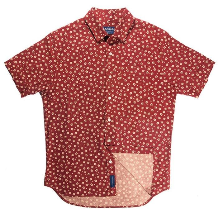 Other TREATS APPAREL Floral Red Small Short Sleeve Tee Size US S / EU 44-46 / 1 - 3 Thumbnail