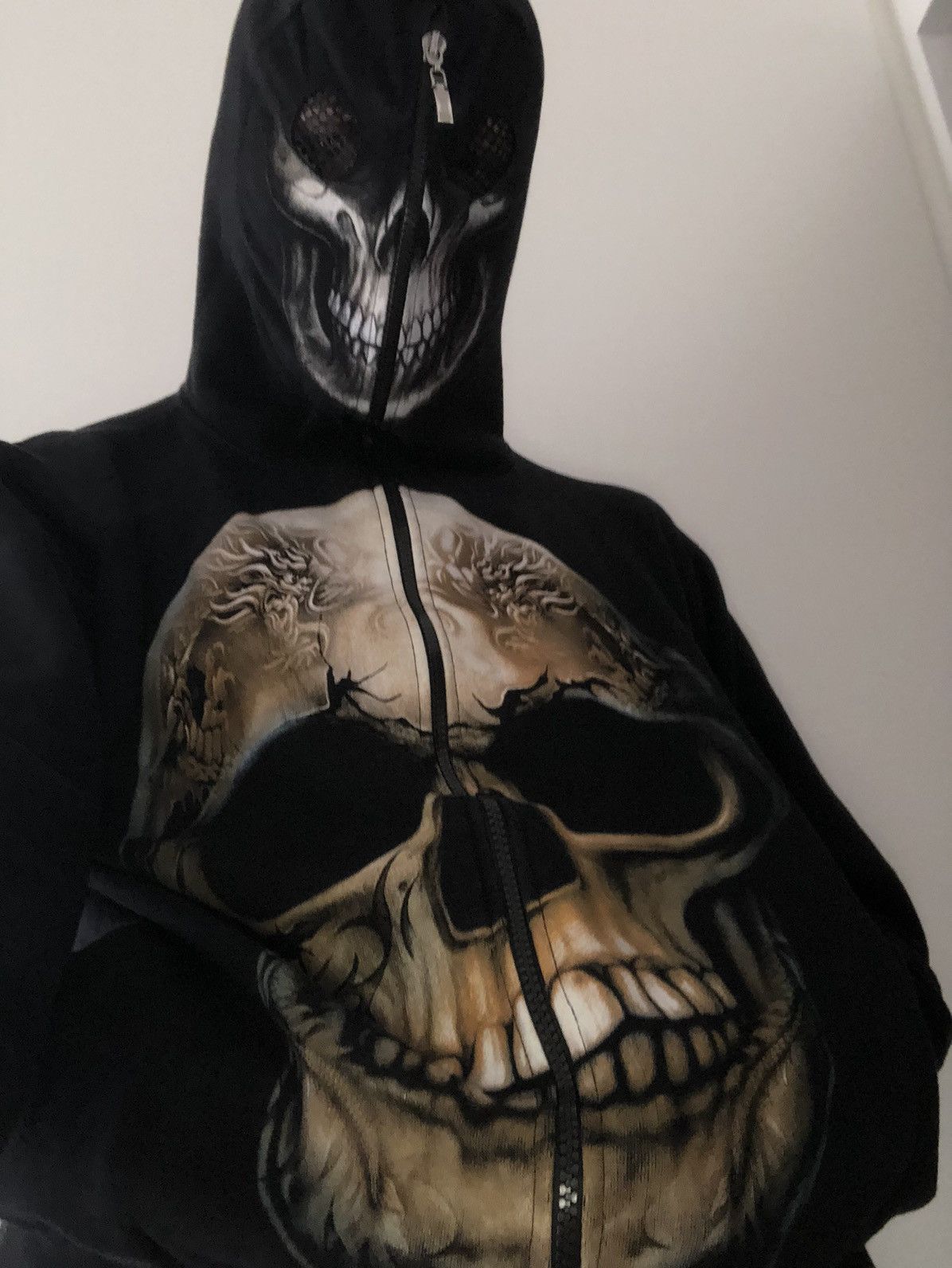 Vintage Vintage Skull Hoodie Alternative Skeleton M Size US M / EU 48-50 / 2 - 2 Thumbnail