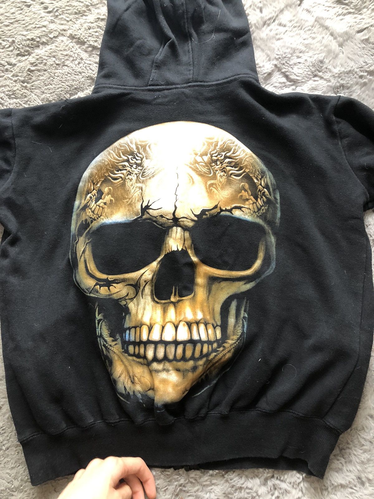 Vintage Vintage Skull Hoodie Alternative Skeleton M Size US M / EU 48-50 / 2 - 9 Thumbnail