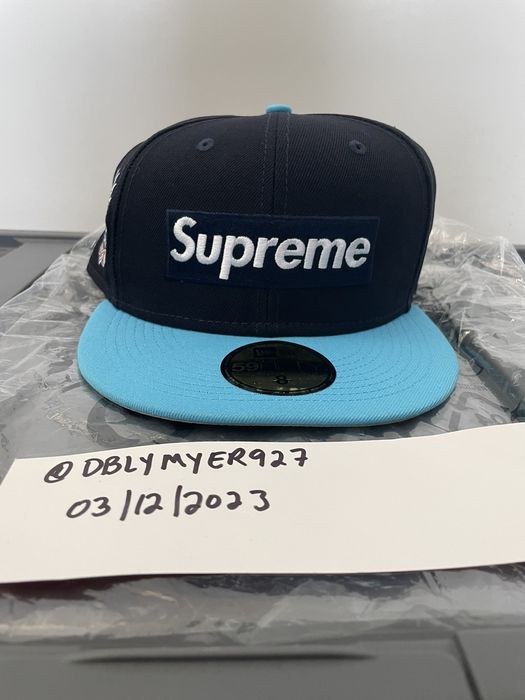 Supreme Supreme X New Era 2 Tone Box Logo Fitted Hat Sz 8 | Grailed