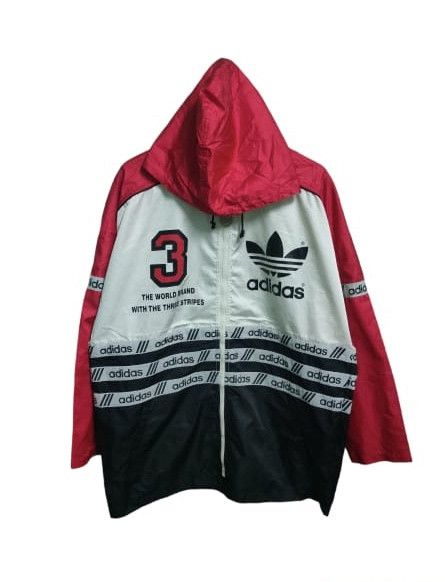 Adidas Vintage 90’s Adidas Trofail Hoodie Hip-Hop Style Size US L / EU 52-54 / 3 - 1 Thumbnail
