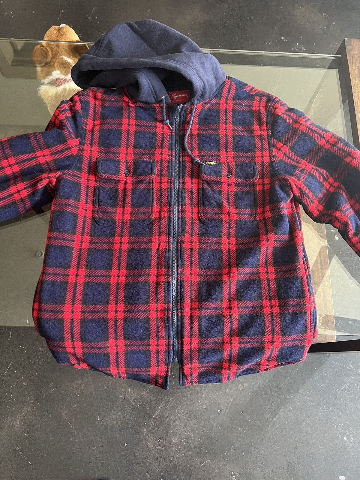 Supreme Quilted Hooded Jacket | Grailed