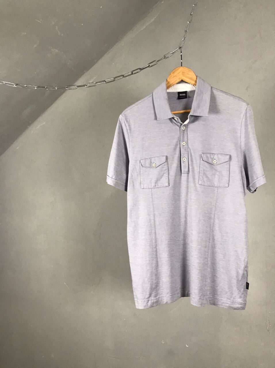 Hugo Boss Hugo Boss Luxury Gray Polo Tee Size US XL / EU 56 / 4 - 1 Thumbnail