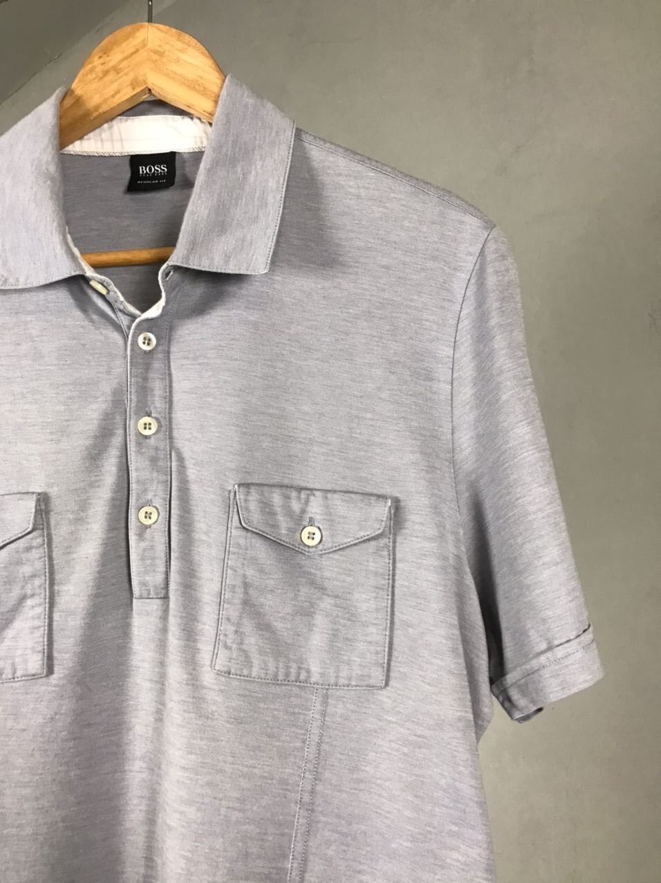 Hugo Boss Hugo Boss Luxury Gray Polo Tee Size US XL / EU 56 / 4 - 2 Thumbnail
