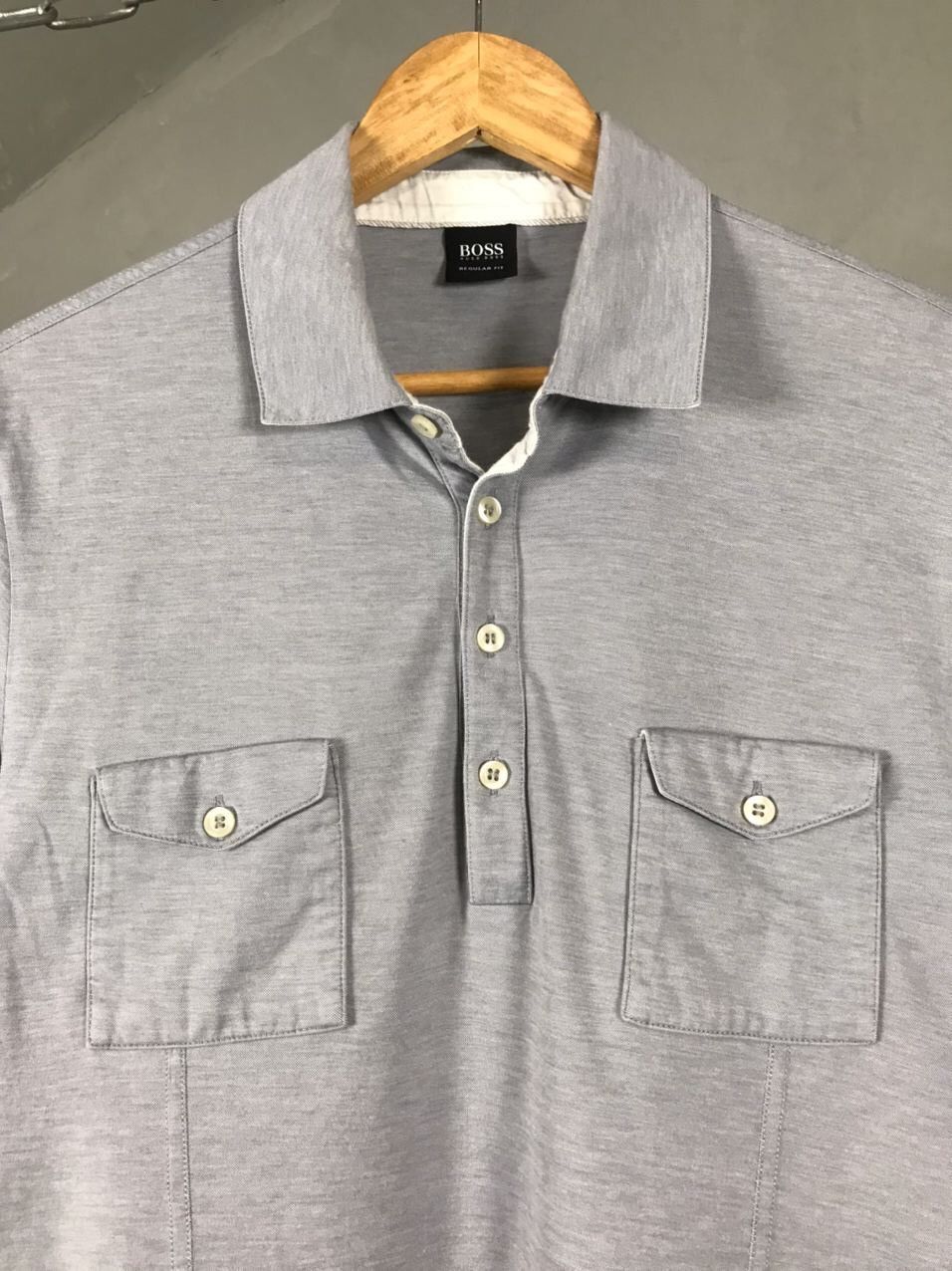 Hugo Boss Hugo Boss Luxury Gray Polo Tee Size US XL / EU 56 / 4 - 3 Thumbnail