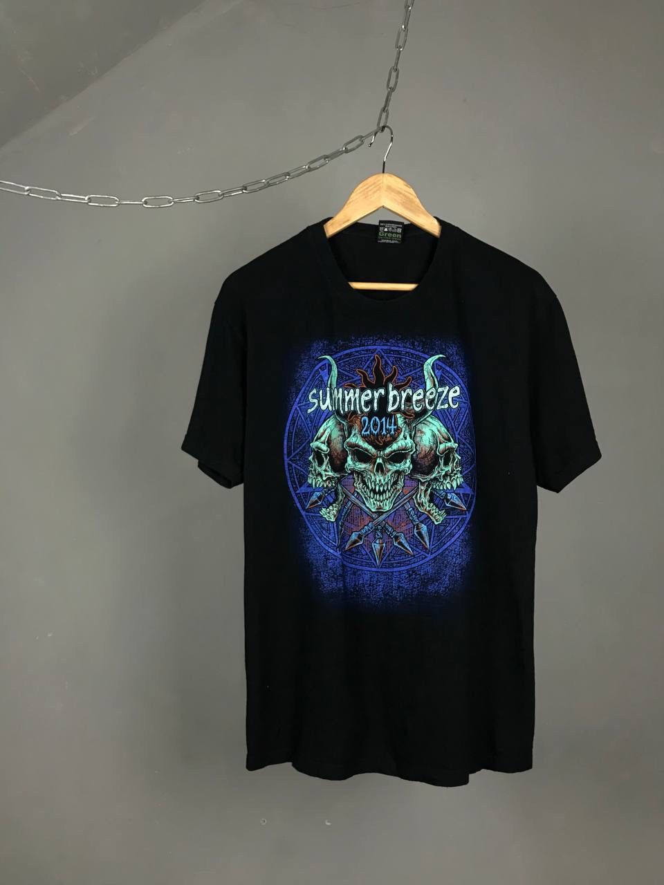 Band Tees Skull Summer Breeze 2014 vintage rock tour tee Size US L / EU 52-54 / 3 - 1 Thumbnail