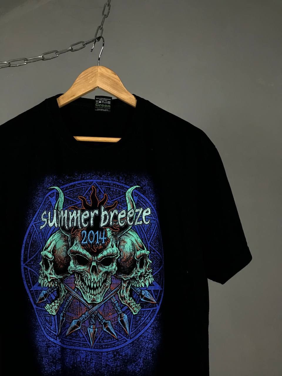 Band Tees Skull Summer Breeze 2014 vintage rock tour tee Size US L / EU 52-54 / 3 - 2 Thumbnail
