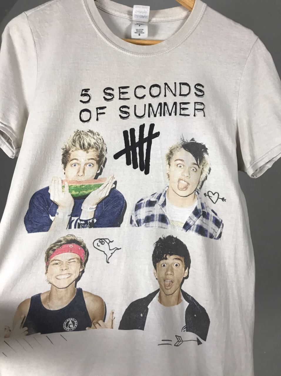 Band Tees × Vintage 5 Seconds Of Summer Vintage Band Tee Size US S / EU 44-46 / 1 - 5 Thumbnail