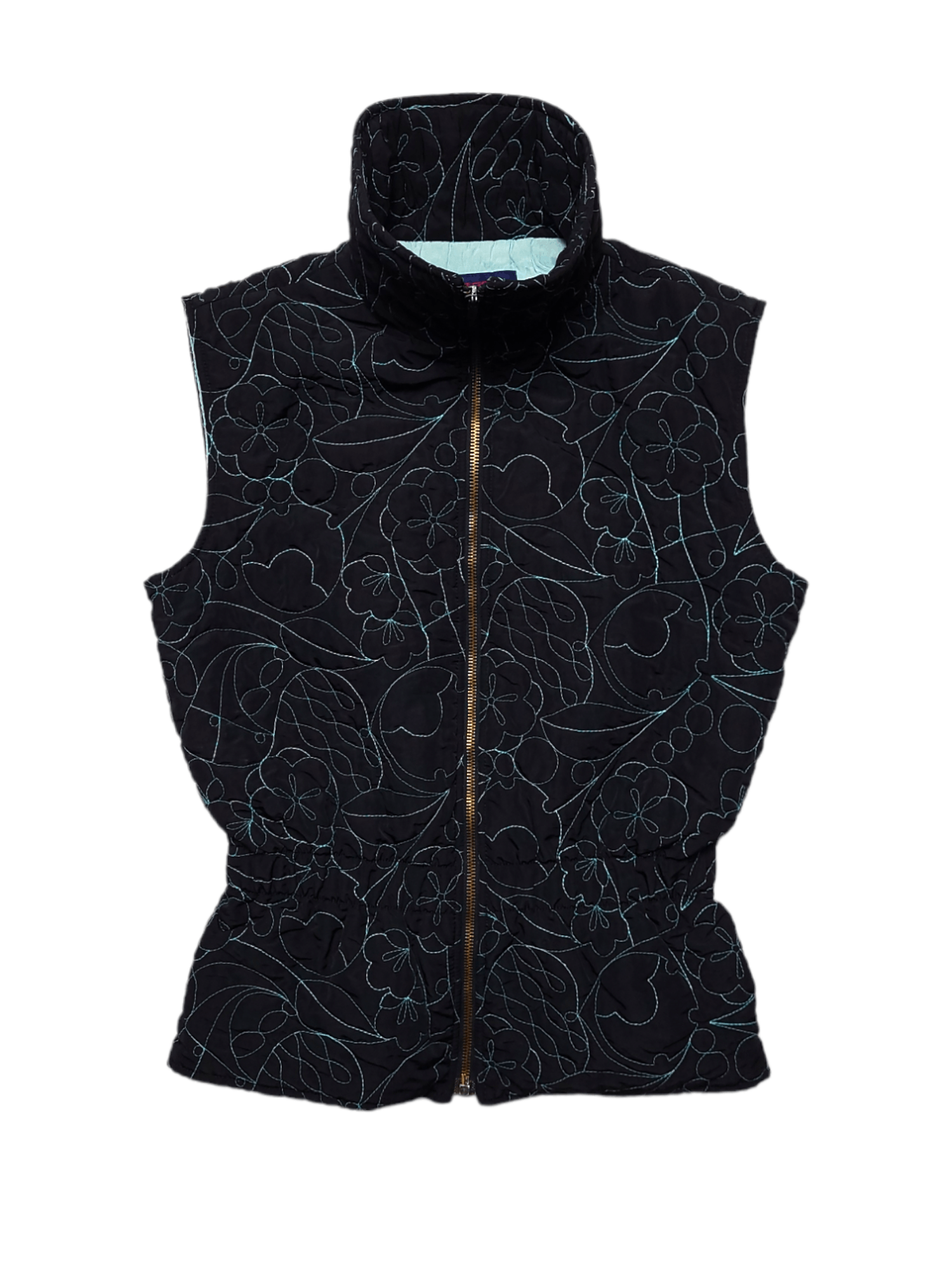 Vintage y2k `00 Kenzo jeans floral flower vest jacket