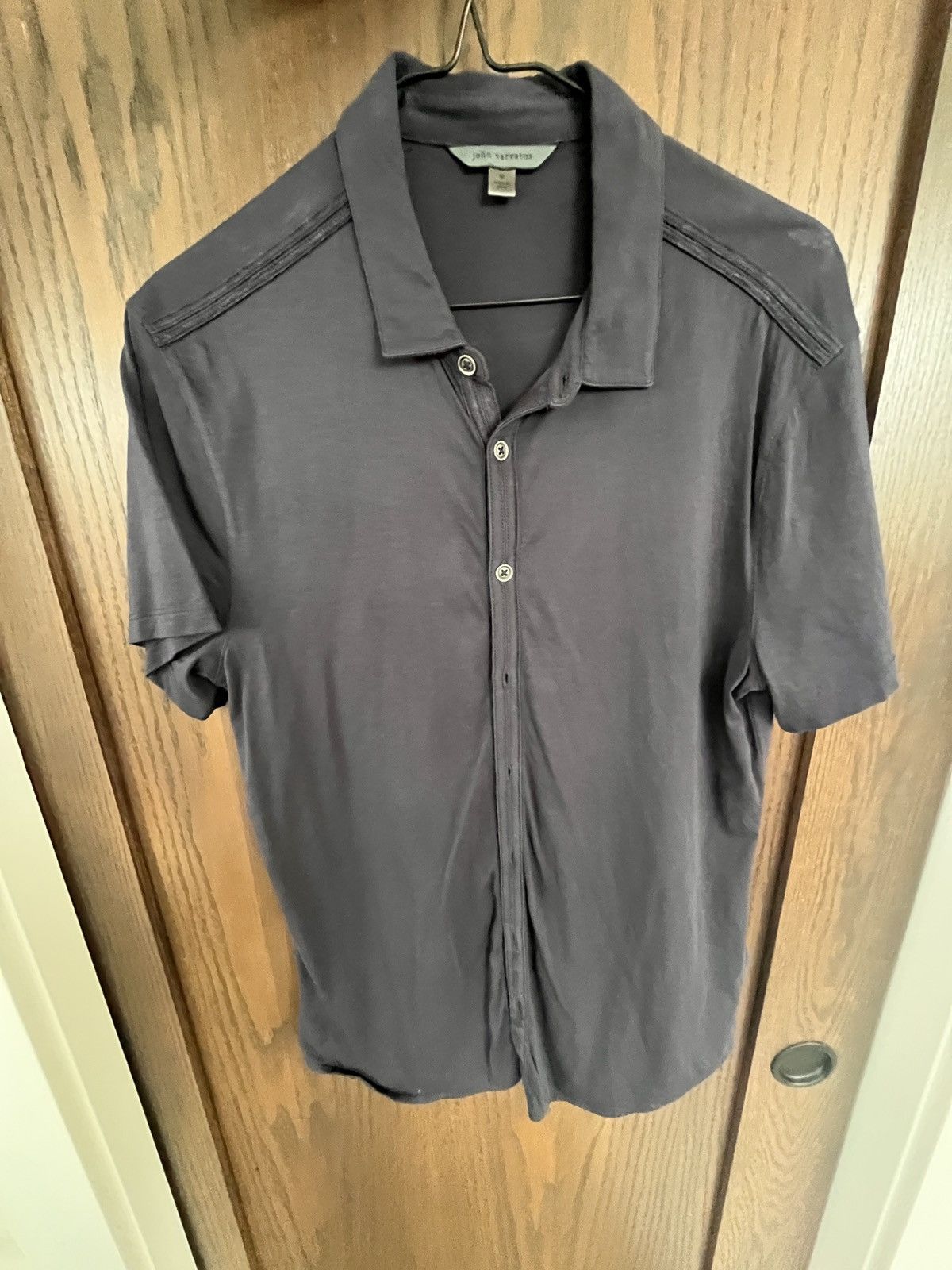 John Varvatos John varvatos knit short sleeve button down shirt Size US M / EU 48-50 / 2 - 1 Thumbnail