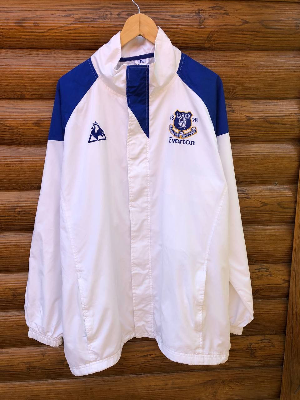 Le Coq Sportif Everton England The Blues Soccer Jacket Full Zip Mens Size US XL / EU 56 / 4 - 1 Thumbnail
