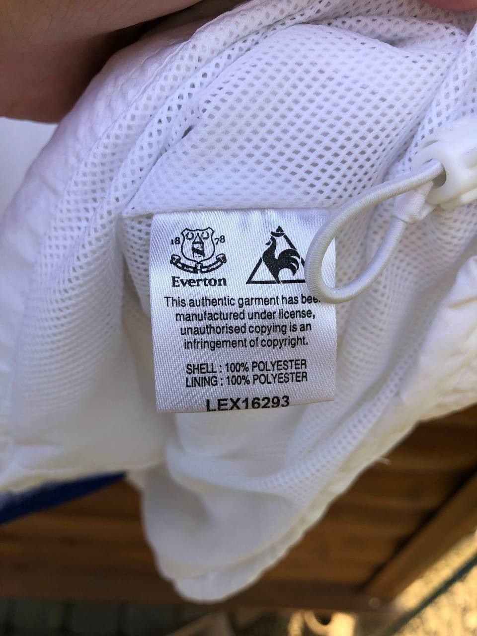 Le Coq Sportif Everton England The Blues Soccer Jacket Full Zip Mens Size US XL / EU 56 / 4 - 5 Thumbnail