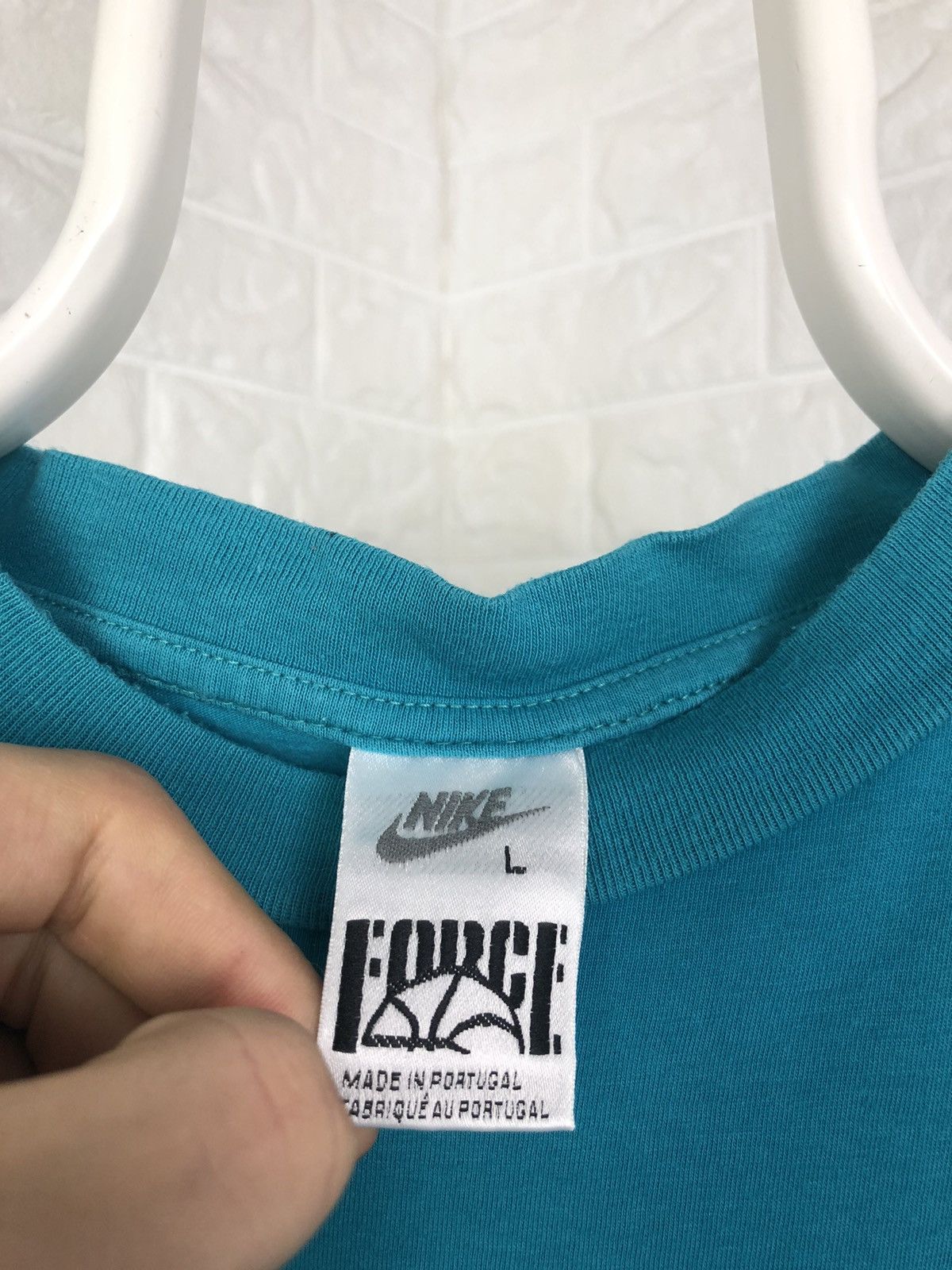 Nike × Vintage Vintage 90s Nike Force T-shirt Size US L / EU 52-54 / 3 - 15 Thumbnail