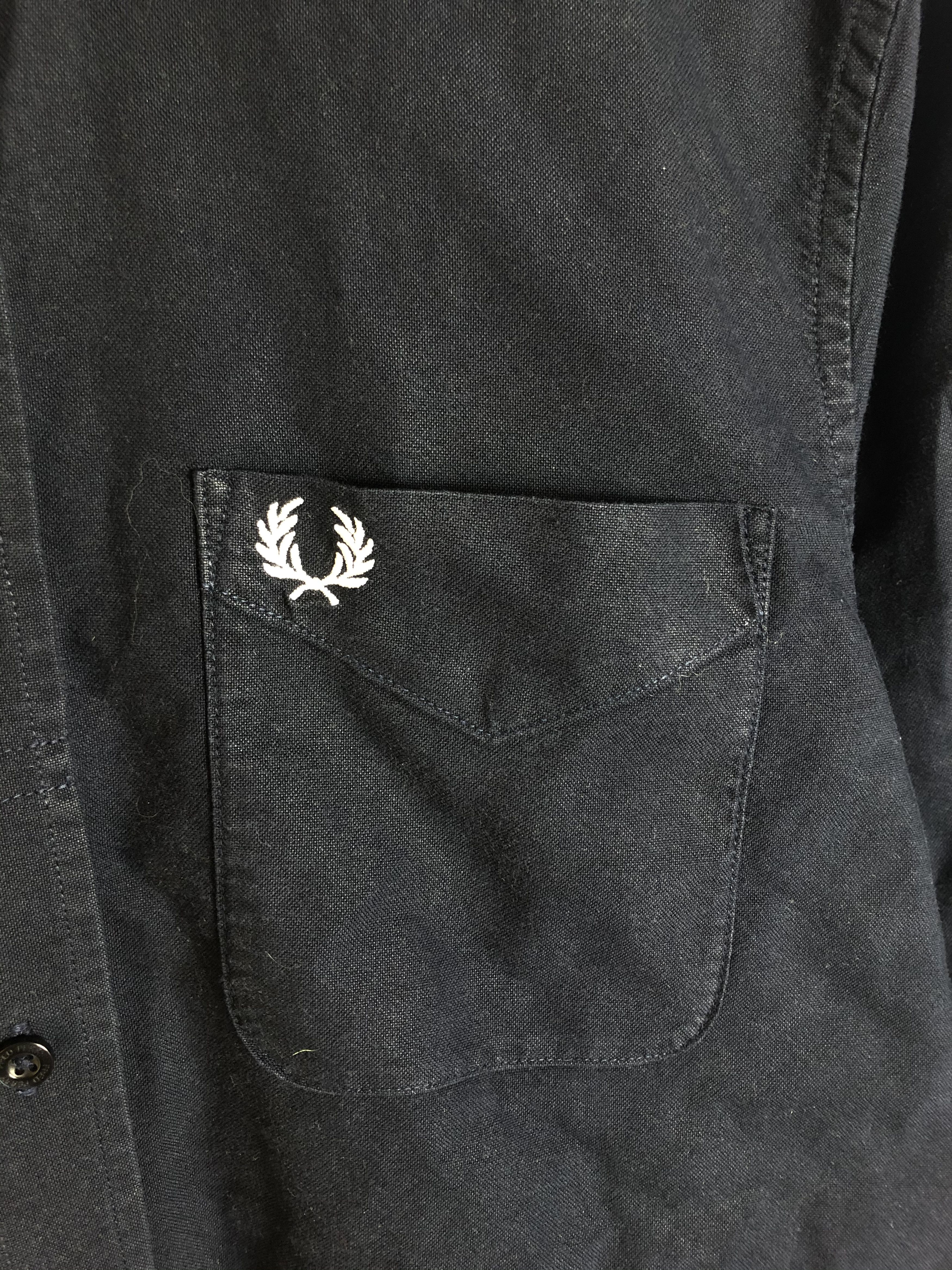 Fred Perry Vintage Fred Perry Black Shirt Longsleeve Size US M / EU 48-50 / 2 - 3 Thumbnail