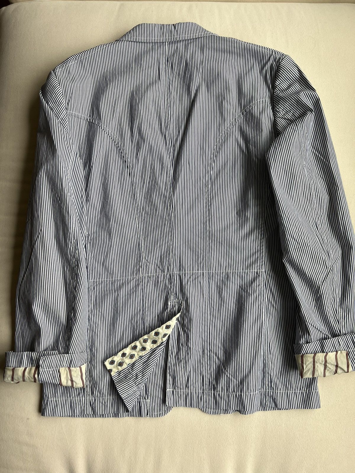 Comme des Garcons Rare Junya Watanabe x CDG Pinstriped Seersucker Blazer Size 36R - 5 Thumbnail