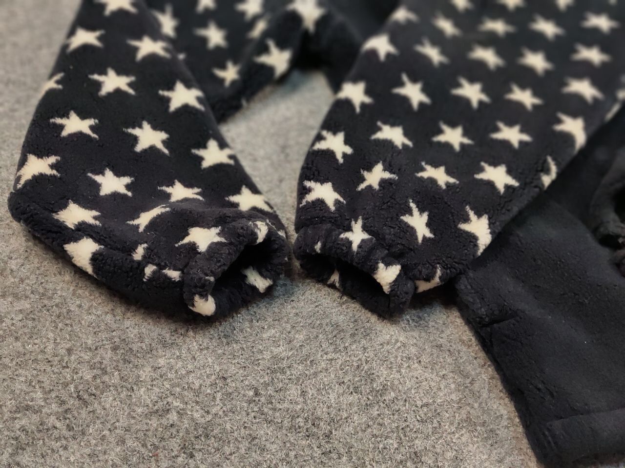 Vintage Vintage 90's Fleece Jacket All Over Logo Flag USA American Size US L / EU 52-54 / 3 - 13 Thumbnail