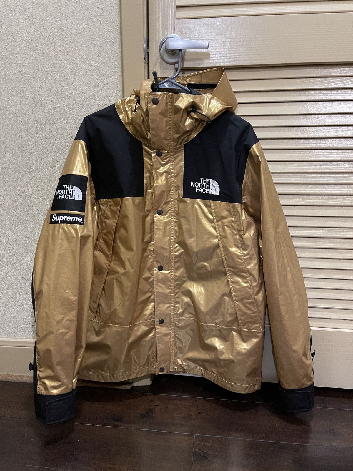 Supreme Supreme X TNF metallic Gold Parka Grailed