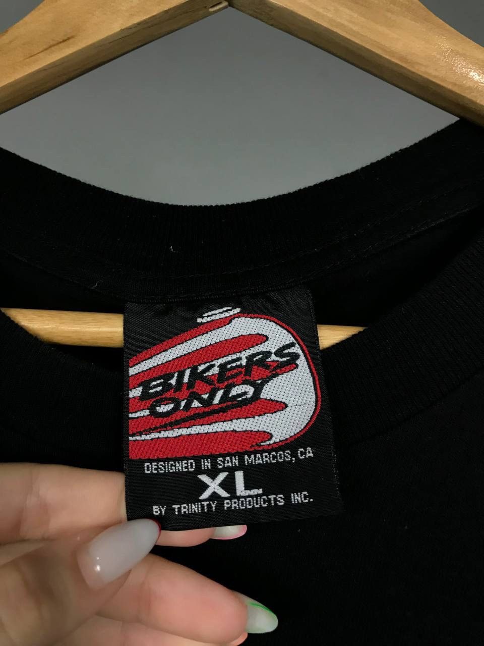 Band Tees × Vintage Old Glory Bikers Only 1996 vintage rock bikers tee Size US XL / EU 56 / 4 - 6 Thumbnail