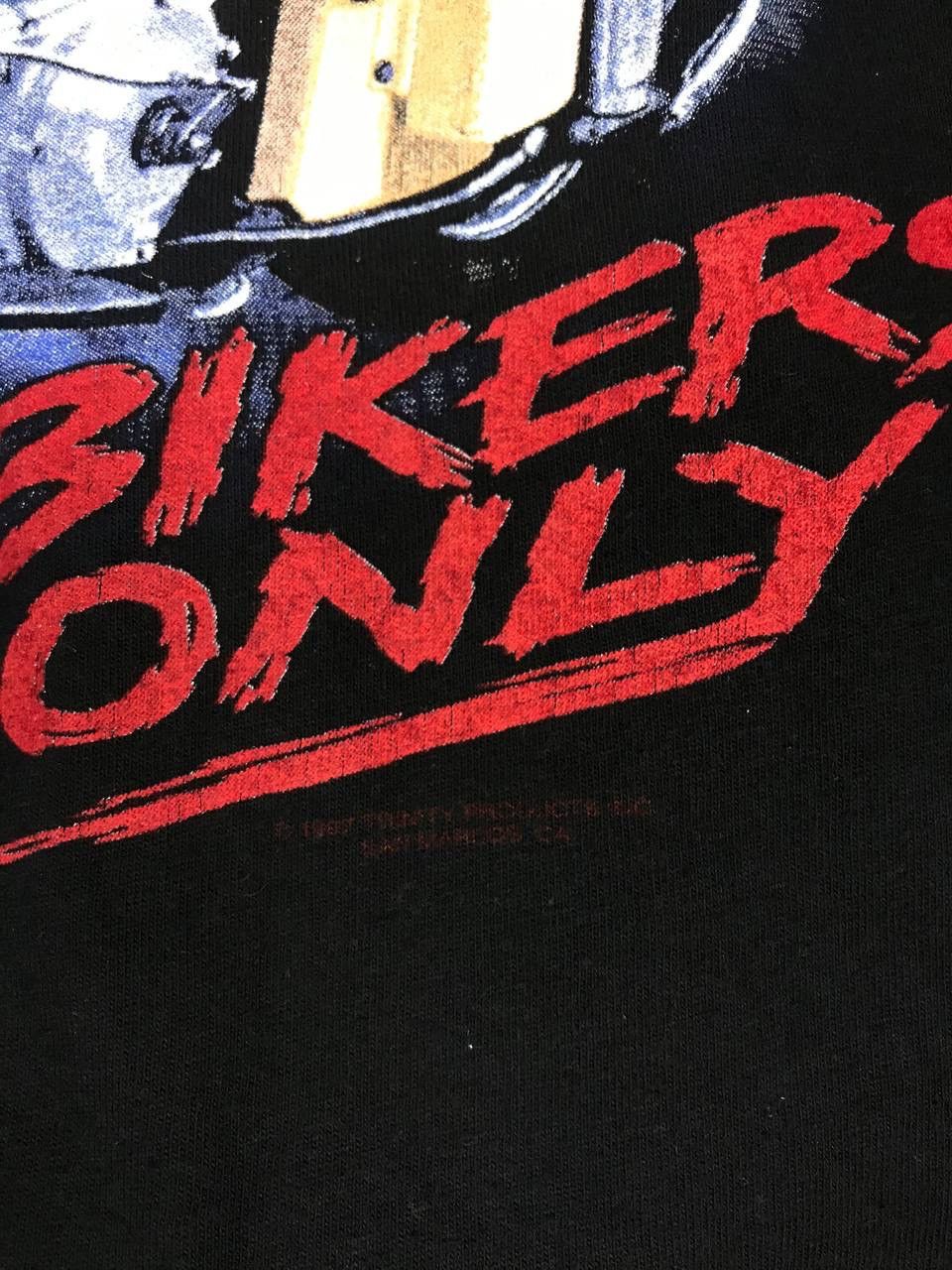 Band Tees × Vintage Old Glory Bikers Only 1996 vintage rock bikers tee Size US XL / EU 56 / 4 - 5 Thumbnail