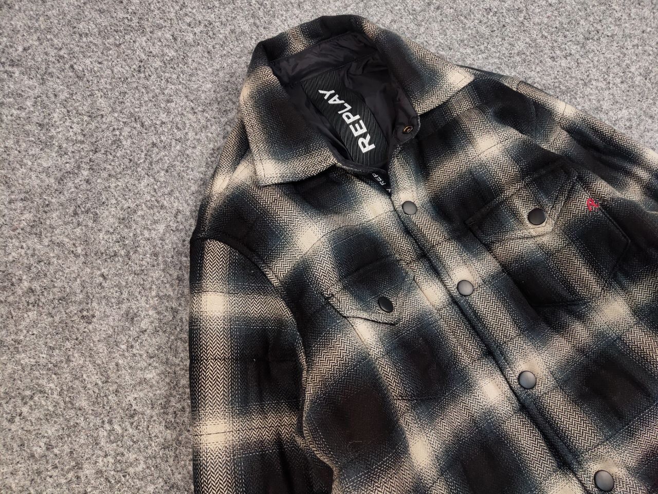 Replay Replay Japan Checkered Overshirt Light Flannel Jacket Size US S / EU 44-46 / 1 - 7 Thumbnail
