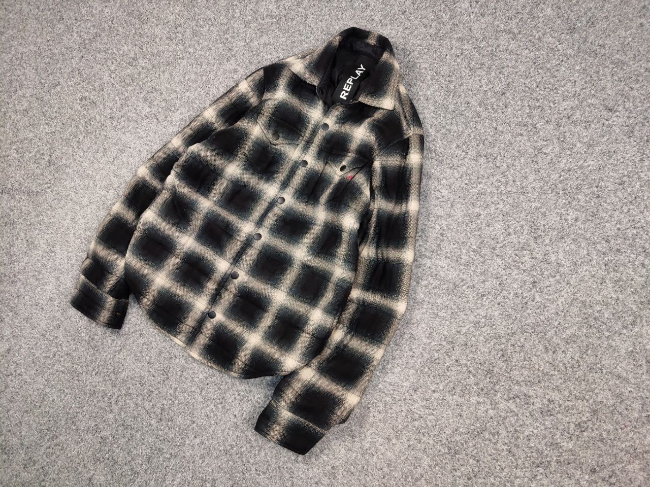 Replay Replay Japan Checkered Overshirt Light Flannel Jacket Size US S / EU 44-46 / 1 - 3 Thumbnail