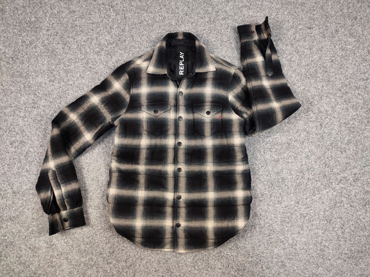 Replay Replay Japan Checkered Overshirt Light Flannel Jacket Size US S / EU 44-46 / 1 - 14 Thumbnail