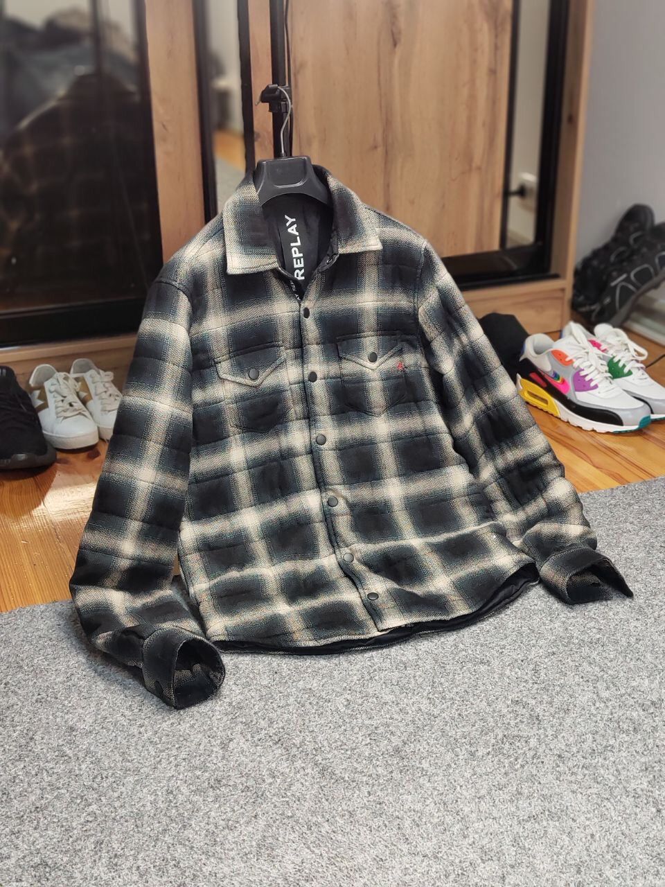 Replay Replay Japan Checkered Overshirt Light Flannel Jacket Size US S / EU 44-46 / 1 - 24 Thumbnail
