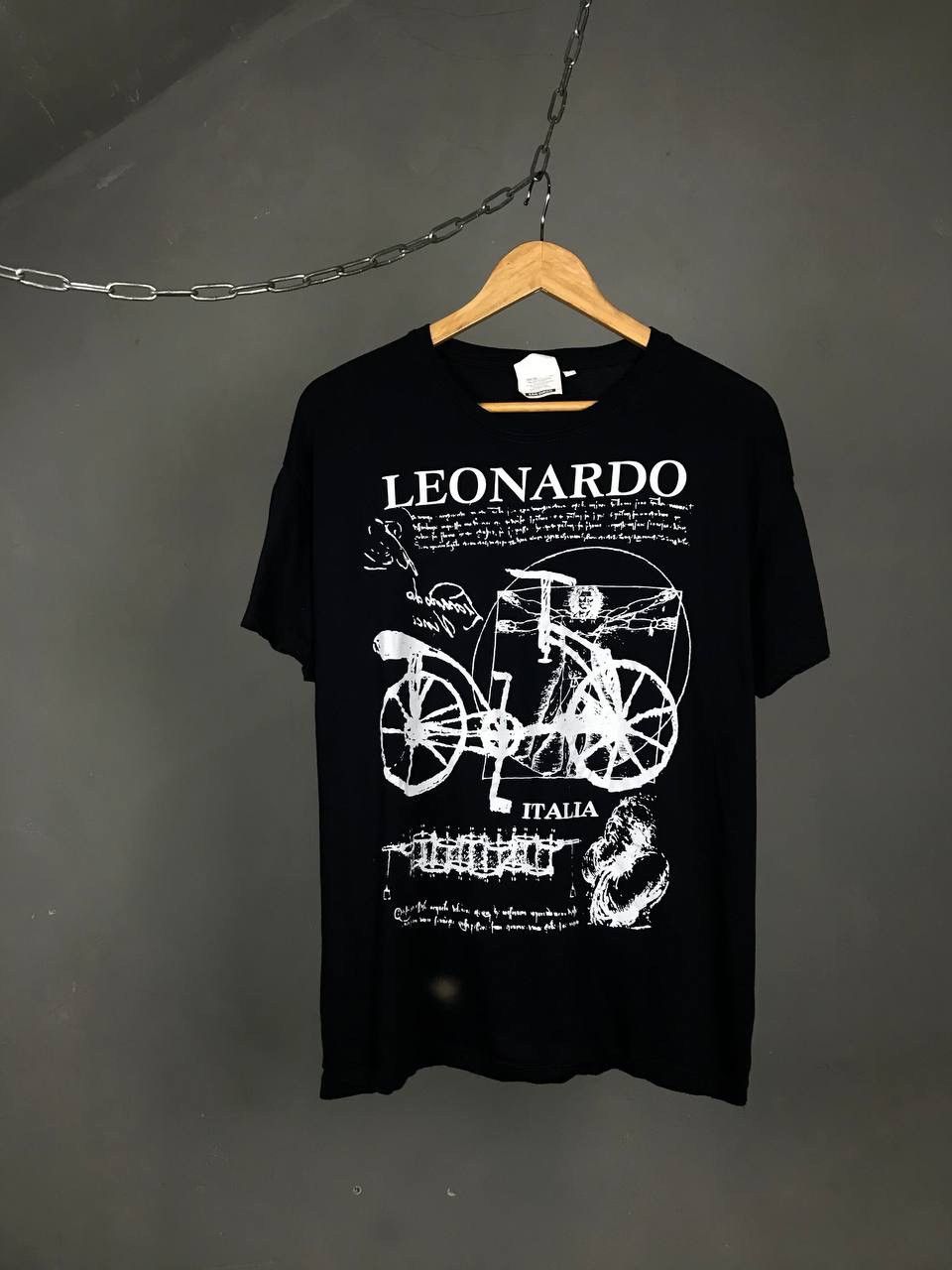 Vintage Leonardo da Vinci vintage art tee Size US L / EU 52-54 / 3 - 1 Thumbnail