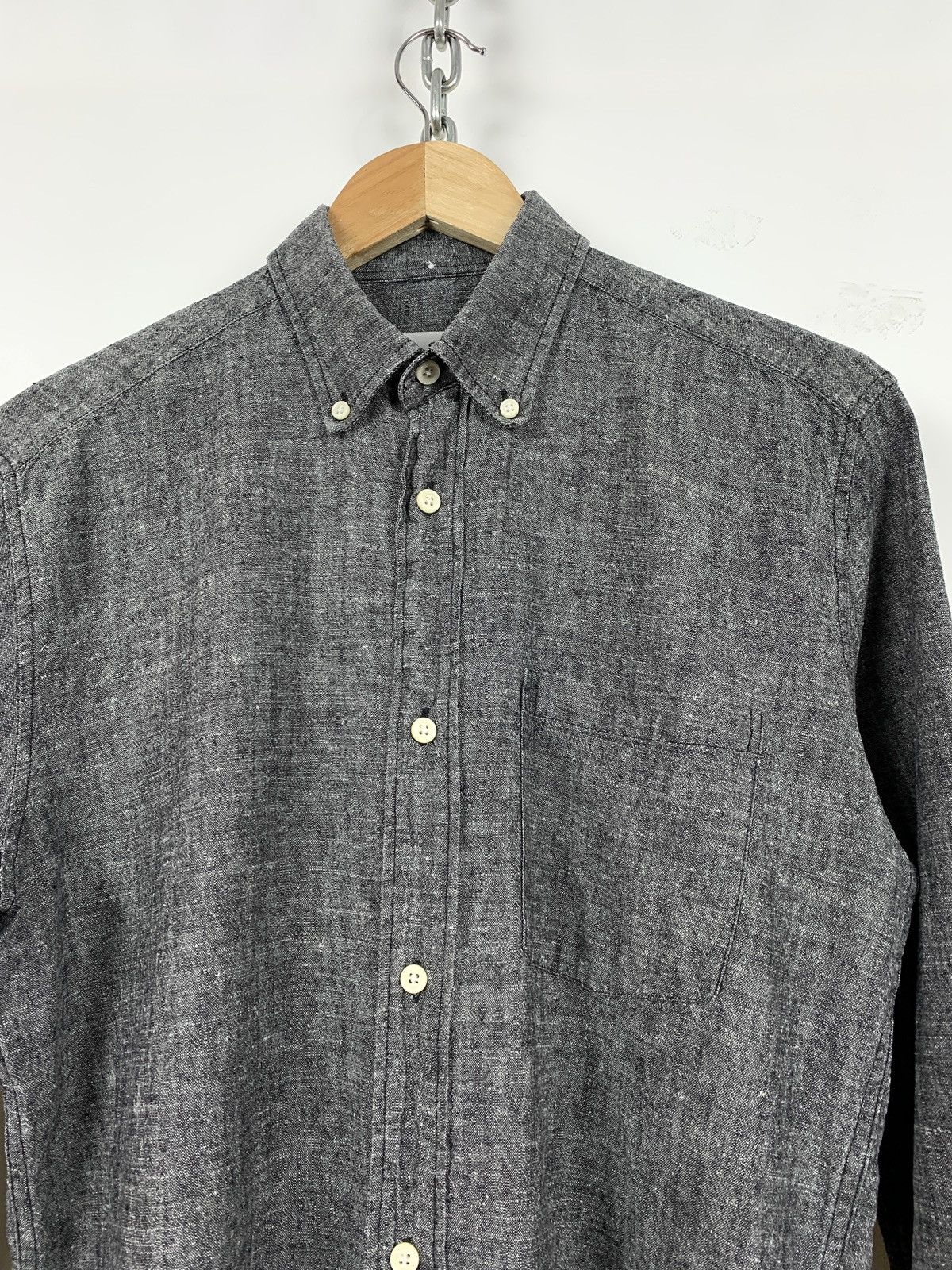 Our Legacy Our Legacy 1940’s Chambray Hemp Button Up Long Sleeve Shirt Size US S / EU 44-46 / 1 - 6 Thumbnail