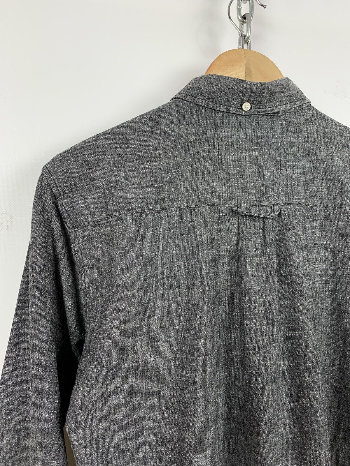 Our Legacy Our Legacy 1940’s Chambray Hemp Button Up Long Sleeve Shirt Size US S / EU 44-46 / 1 - 13 Thumbnail