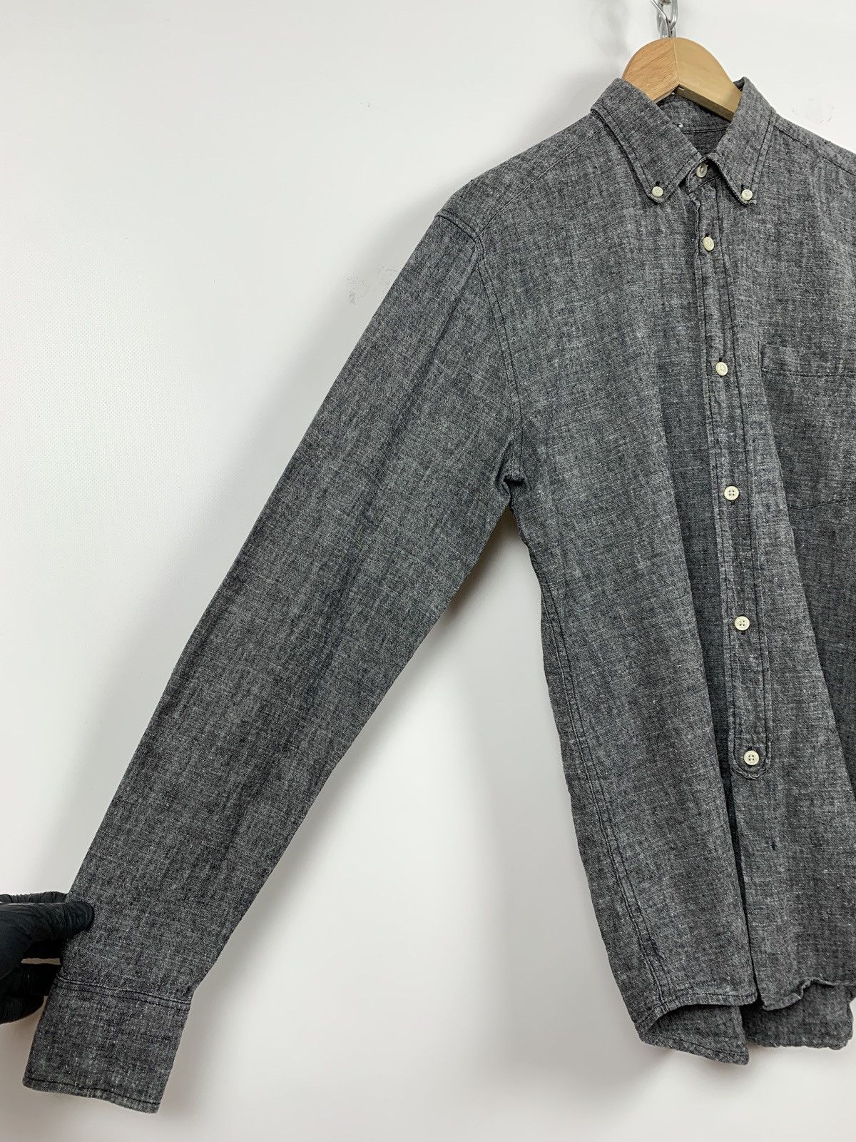 Our Legacy Our Legacy 1940’s Chambray Hemp Button Up Long Sleeve Shirt Size US S / EU 44-46 / 1 - 7 Thumbnail