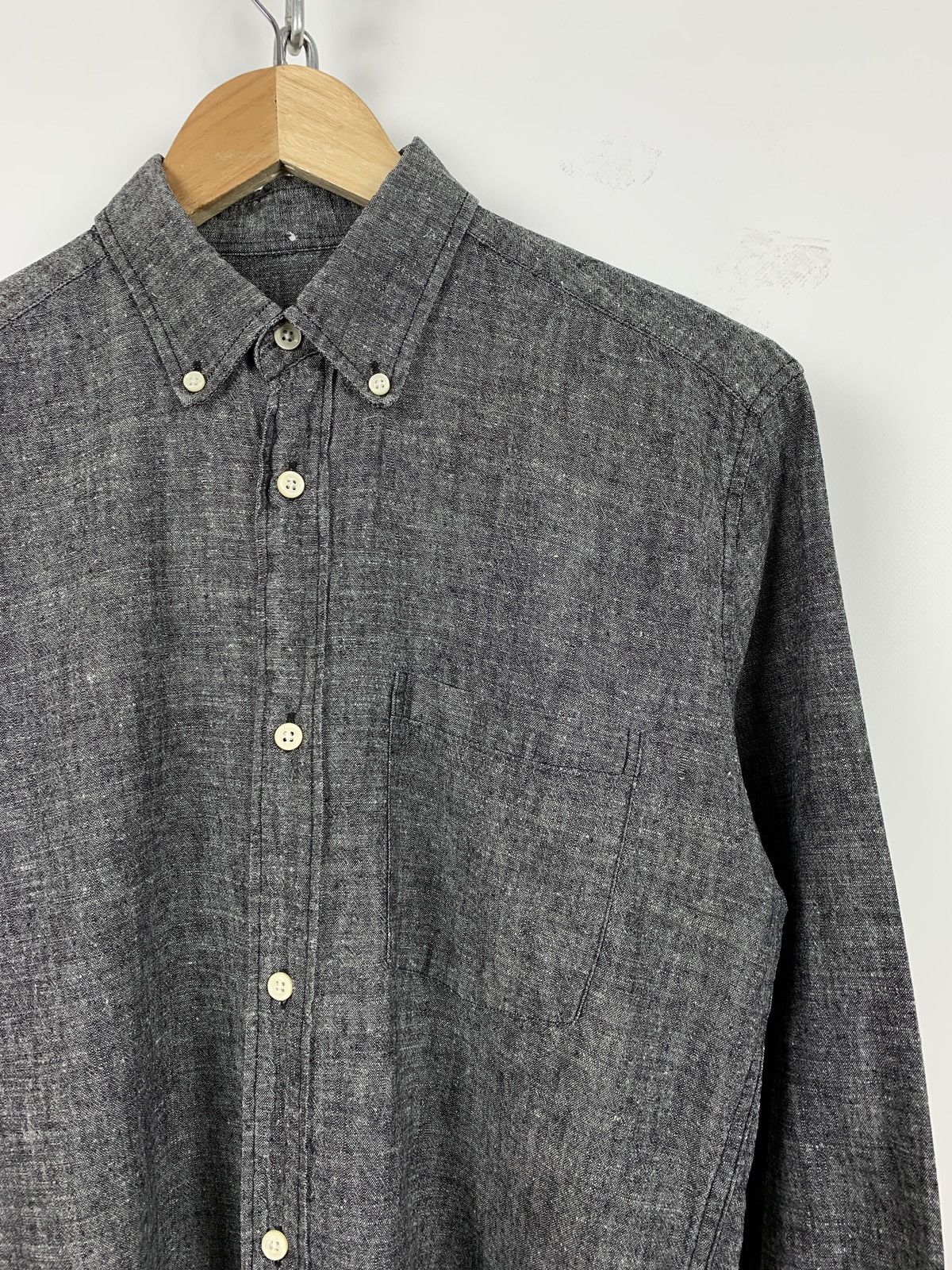 Our Legacy Our Legacy 1940’s Chambray Hemp Button Up Long Sleeve Shirt Size US S / EU 44-46 / 1 - 4 Thumbnail