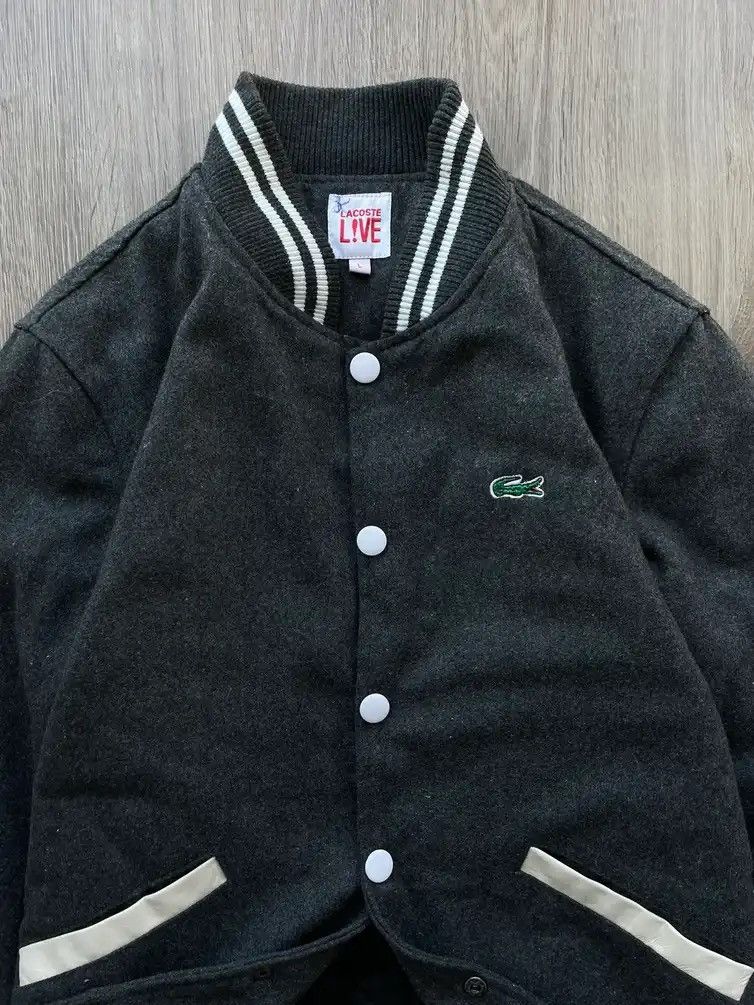 Vintage Lacoste Live Jacket Gray Y2k Big Logo