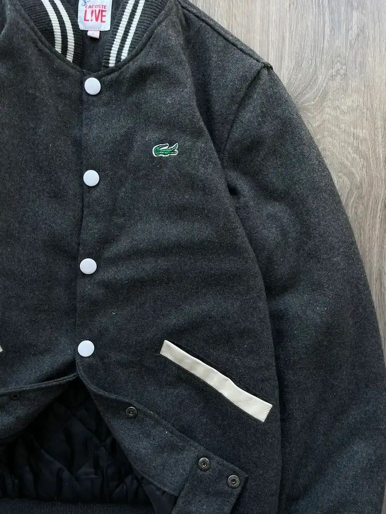 Vintage Lacoste Live Jacket Gray Y2k Big Logo