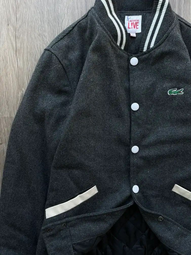Vintage Lacoste Live Jacket Gray Y2k Big Logo