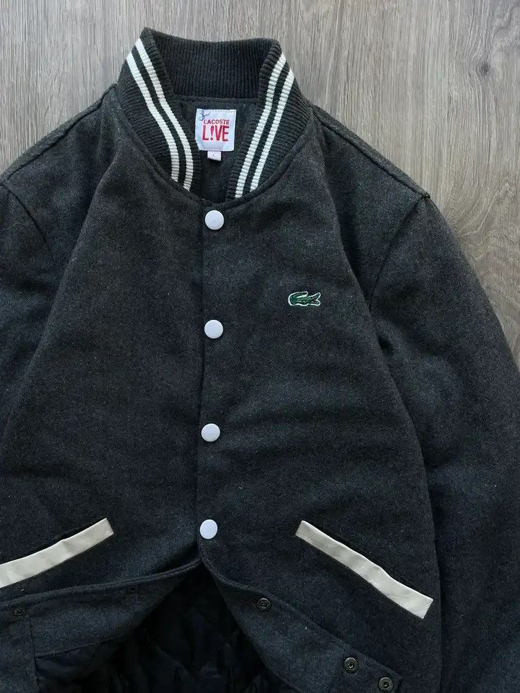 Vintage Lacoste Live Jacket Gray Y2k Big Logo