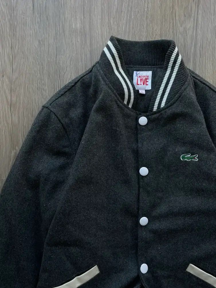 Vintage Lacoste Live Jacket Gray Y2k Big Logo